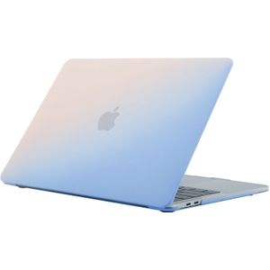 Cream Style Laptop Plastic Protective Case for MacBook Pro 15.4 inch (2019)(Pink Blue)
