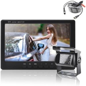 T2027 7 inch HD Night Vision Car Rear View Backup Single Cameras Rearview Monitor