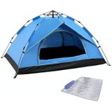 TC-014 Outdoor Beach Travel Camping Automatic Spring Multi-Person Tent For 3-4 People(Blue+Mat)