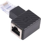 RJ45 Male to Female Converter 90 Degrees Extension Adapter for Cat5 Cat6 LAN Ethernet Network Cable