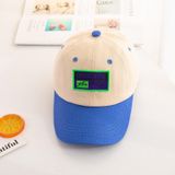 C0465 Letter Embroidery Pattern Spring Thin Children Baseball Cap Peak Cap Sunscreen Hat  Size: 48-52cm(Blue)