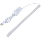 34cm 60 LEDs 400LM Three-colors USB LED Strip Bar Light with Switch