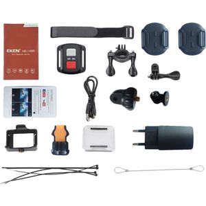 EKEN H9R Ultra HD  4K WiFi Sport Camera with Remote Control & Waterproof Case  Sunplus SPCA6350  2.0 inch LCD Screen  170 Degree Wide Angle 6G+1IR Lens(Black)