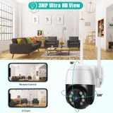 QX29 3.0MP HD WiFi IP Camera  Support Night Vision & Motion Detection & Two Way Audio & TF Card  AU Plug