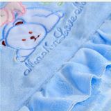 Autumn and Winter Models Thicken Baby Sleeping Bag Cartoon Embroidery Baby Stroller Accessories(Blue)