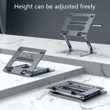 Oatsbasf Z08 Metal Notebook Support Adjustable Desktop Increase Notebook Stand(Silver)