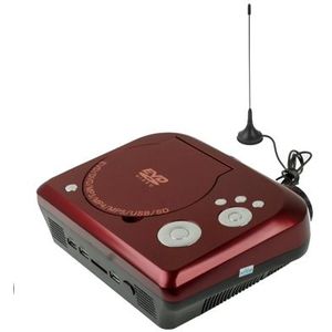 Home Theater Portable DVD Projector with TV Receiver Function (PAL / NTSC / SECAM)  AV IN / OUT and Game Function  Support SD / MMC Card / USB Flash Disk  Projection Image Size: 10?-80?(Red)