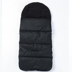 Winter and Autumn Baby Stroller Sleeping Bag Waterproof Stroller Foot Cover(Black)