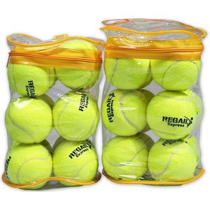 REGAIL 12 PCS Tennis Training Ball with Ball Bag