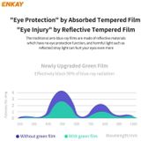 For Samsung Galaxy A41 5 PCS ENKAY Hat-Prince 0.26mm 9H 6D Curved Full Screen Eye Protection Green Film Tempered Glass Protector