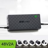 LVWEI 48V 2A Electromobile Smart Lithium Battery Charger(Aviation Head )