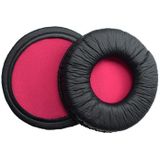 2 PCS For SONY MDR-V55 Earphone Cushion Leather Cover Earmuffs Replacement Earpads (Red)