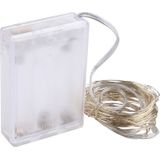 5m IP65 Waterproof Yellow Light Silver Wire String Light  50 LEDs SMD 0603 3 x AA Batteries Box Fairy Lamp Decorative Light  DC 5V