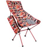 Outdoor Portable Camouflage Folding Camping Chair Light Fishing Beach Chair Aviation Aluminum Alloy Backrest Recliner