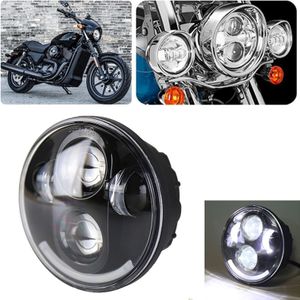 5.75 inch DC12V 6000K-6500K 40W Car LED Headlight for Harley (Black)