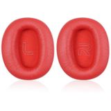 1 Pair Protein Skin Leather Headest Sponge Earmuffs For Edifier W820BT / W808BT / K815 / K815PG1 / H840 / K800 / K830(Red)