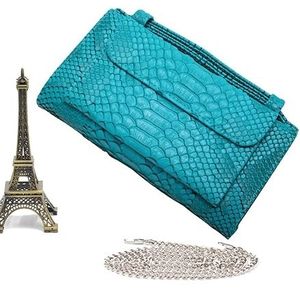 Genuine Leather Women Hand Bag Female Fashion Chain Shoulder Bag Luxury Designer Tote Messenger Bags(Emerald)