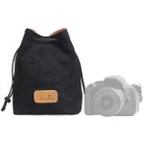 S.C.COTTON Liner Shockproof Digital Protection Portable SLR Lens Bag Micro Single Camera Bag Square Black M