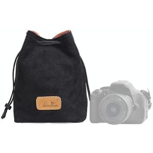 S.C.COTTON Liner Shockproof Digital Protection Portable SLR Lens Bag Micro Single Camera Bag Square Black M