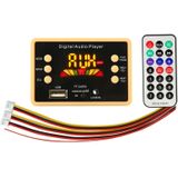 Car 12V Color Screen Audio MP3 Player Decoder Board FM Radio TF Card USB  with Bluetooth Function & Remote Control