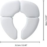 5 PCS Soft Skin-Friendly Children Folding Potty Seat Cover Baby Travel Folding Padded Toilet Seat Toilet Training