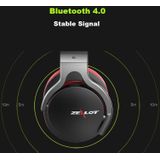 ZEALOT B5 Stereo Wired Wireless Bluetooth 4.0 Headphone Subwoofer Headset Ear Cup with 40mm Speaker & HD Microphone  For Mobile Phones & Tablets & Laptops  Support 32GB TF / SD Card Maximum(Black)