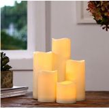 5 in 1 Remote Control Yellow Light LED Candle Lamp Halloween Christmas Wedding Decorative Light