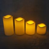 5 in 1 Remote Control Yellow Light LED Candle Lamp Halloween Christmas Wedding Decorative Light