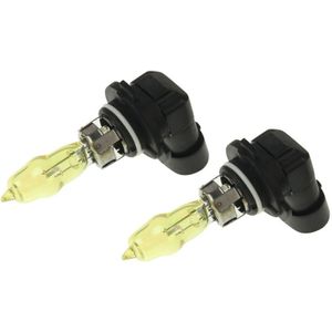 2 X 9005 HOD Halogen Bulbs 12V 100W 2400 LM 3500K Yellow Light Headlights