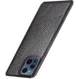 For OPPO Find X3 / X3 Pro Shockproof Crocodile Texture PC + PU Case(Black)