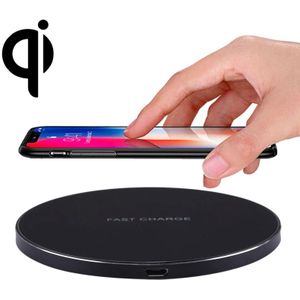 Q21 Fast Charging Wireless Charger Station with Indicator Light  For iPhone  Galaxy  Huawei  Xiaomi  LG  HTC and Other QI Standard Smart Phones (Black)