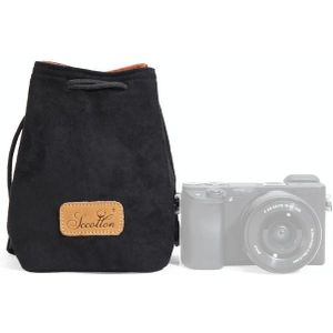 S.C.COTTON Liner Shockproof Digital Protection Portable SLR Lens Bag Micro Single Camera Bag Square Black S