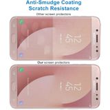 2 PCS for Galaxy J7 (2017) (US Version) 0.3mm 9H Surface Hardness 2.5D Explosion-proof Non-full Screen Tempered Glass Screen Film