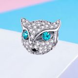 S925 Sterling Silver Bracelet Beaded Cat With Diamond Meow Star Beads DIY Accessories