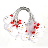 3m Snowman LED Holiday String Light  20 LEDs USB Plug Warm Fairy Decorative Lamp for Christmas  Party  Bedroom (Warm White)