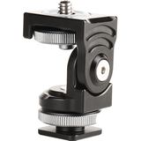 PULUZ Panorama Damping Two-dimensional Hot Shoe Head Multi-function Bracket