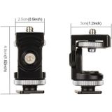 PULUZ Panorama Damping Two-dimensional Hot Shoe Head Multi-function Bracket