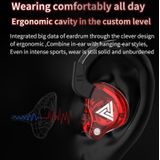 QKZ AK6 3.5mm In-Ear Wired Subwoofer Sports Earphone  Cable Length: About 1.2m(Blue and Red)