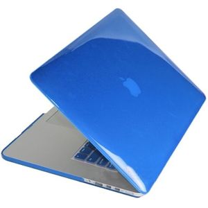 ENKAY for MacBook Pro Retina 13.3 inch (US Version) / A1425 / A1502 4 in 1 Crystal Hard Shell Plastic Protective Case with Screen Protector & Keyboard Guard & Anti-dust Plugs(Dark Blue)