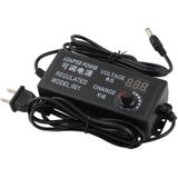 AC To DC Adjustable Voltage Power Adapter Universal Power Supply Display Screen Power Switching Charger EU  Output Voltage:3-24V-2A