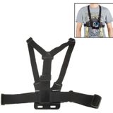 Extreme Sport Front Chest Elastic Belt Shoulder Strap Mount Holder for GoPro  NEW HERO /HERO6  /5 /5 Session /4 Session /4 /3+ /3 /2 /1  Xiaoyi and Other Action Cameras(Black)