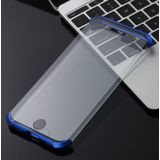 Ultra-Thin Angular Frame Magnetic Absorption Double-Sided Tempered Glass Shell for iPhone 8 Plus(Blue)