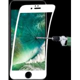 0.1mm 9H Full Screen Flexible Fiber Tempered Glass Film for iPhone 8 Plus & 7 Plus(White)