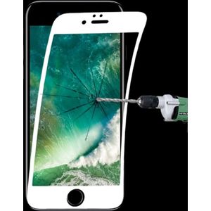 0.1mm 9H Full Screen Flexible Fiber Tempered Glass Film for iPhone 8 Plus & 7 Plus(White)