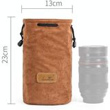 S.C.COTTON Liner Shockproof Digital Protection Portable SLR Lens Bag Micro Single Camera Bag Round Khaki M