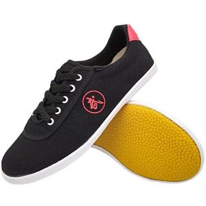 Tai Chi Martial Arts Taekwondo Performance Shoes Tendon Sole Sneakers  Size: 35/225(Black)