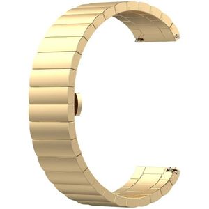 For Garmin Vivoactive 3 Metal Replacement Wrist Strap Watchband(Gold)