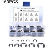 160 PCS Car E Shape Circlip Snap Ring Assortment Retaining Rings