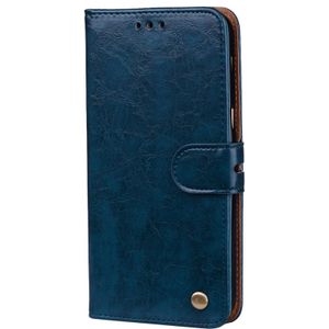 For Sumsung Galaxy A5 (2017) Business Style Oil Wax Texture Horizontal Flip Leather Case with Holder & Card Slots & Wallet (Blue)