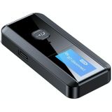 C29 2 in 1 USB Bluetooth 5.0 Audio Receiver Transmitter with LCD Display(Black)